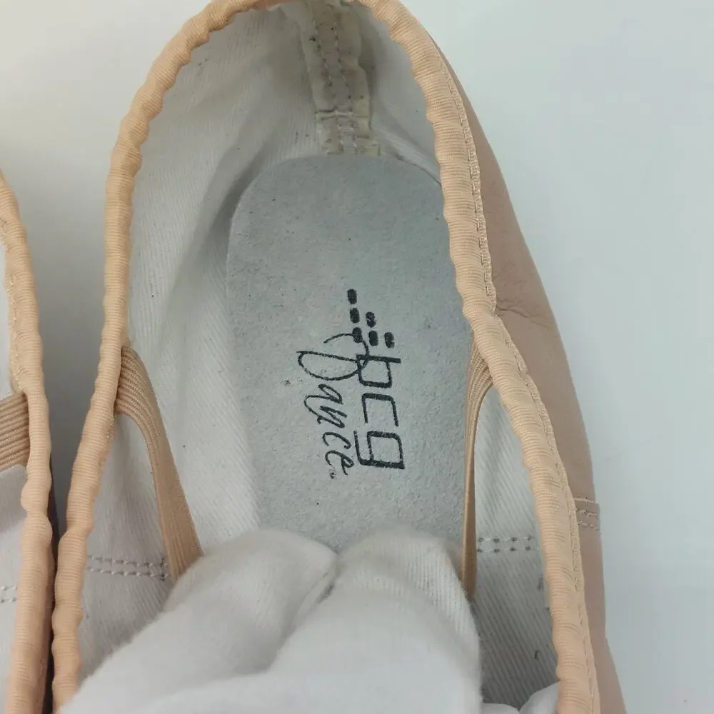 bcg Dance Ballet Slippers Pink Dance Leather 3D Youth Bow